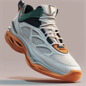Foto de tênis no estilo Dad sneaker uma tendÊncia forte para o inverno 2026 , mercado masculino de calçados. Tecidos para cabedal com visual diferenciado e malha com visual esportivo e refinado. 